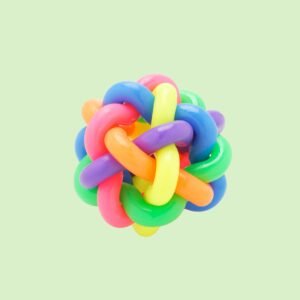 Rainbow Weave Treat-Dispensing Puzzle Ball